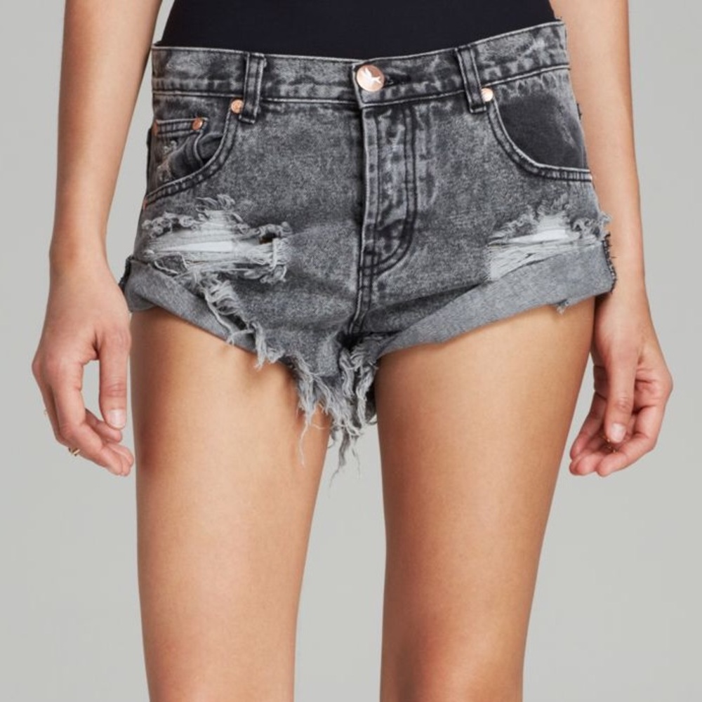 One teaspoon gray bandit shorts
